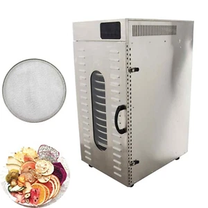 20 Layers Food Dehydrator Rotary Plate 15.7" Screen , 24 Hours Time , 86-194 ℉ - Picture 1 of 23