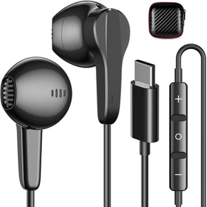 Auriculares USB C Auriculares con cable con micrófono Control de volumen para iPhone 16 P... - Imagen 1 de 9