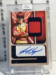 2025 Turn 4 Four Racing Joey Logano Memorabilia Metal Auto Autograph Blue /49 - Picture 1 of 2