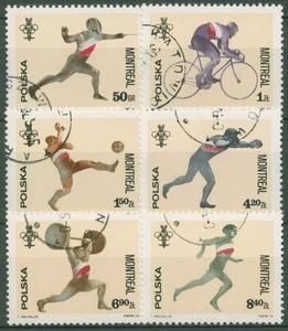 Polen 1976 Olympia Sommerspiele Montreal 2452/57 gestempelt - Picture 1 of 1