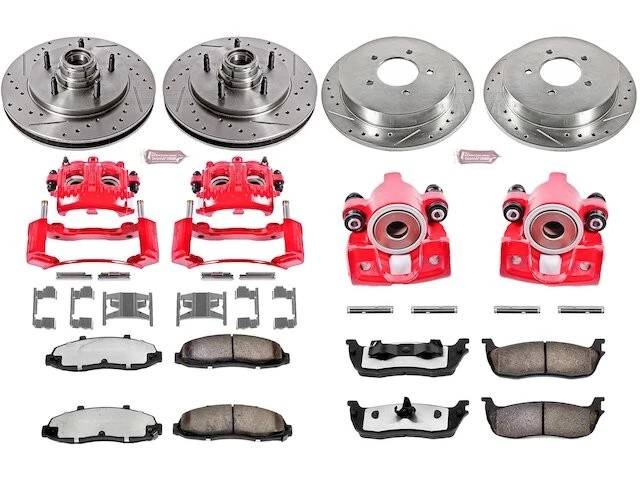 Комплект переднего и заднего тормозных колодок и ротора для Lincoln Navigator WC345VF 1998-2000 годов выпуска - Изображение 1 из 1