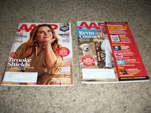 AARP Magazines'24 Brooke Shields & '24 Kevin Costner & Flip Side Tech Made Easy - Picture 1 of 3