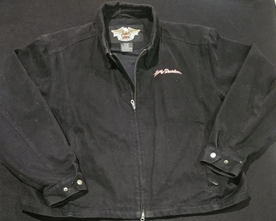 Harley Davidson Vintage Hog Embroidered Jacket Mens Size 3XL - Image 1 of 4