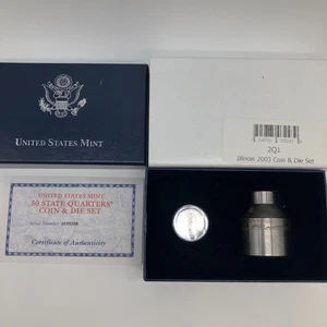 UNITED STATES MINT 50 State Quarters Coin And Die Set Illinois 2003 Quarter - Picture 1 of 7
