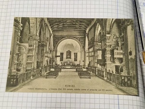 Cartolina Rimini Temoio Malatestiano Interno Borghesi 07 3057 CI36 - Picture 1 of 2