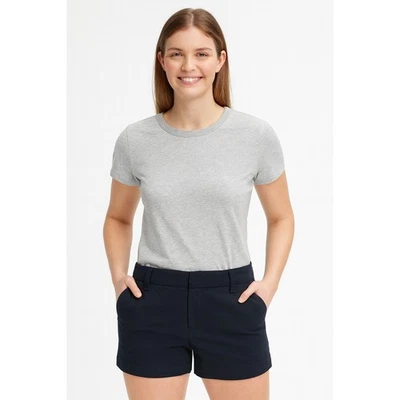 Pantalones Cortos J Crew Para Mujer 2 Pantalones Cortos Negros Informales Verano Algodón Clásico 3.5" H5616 Foto 1 de 4