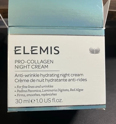 Crema de noche Elemis Pro-Collagen 1,0 fl oz 30 ml precio de venta sugerido por el fabricante 109 USD Foto 1 de 4