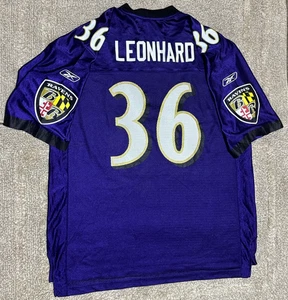 Jim Leonhard #36 Baltimore Ravens NFL Football Reebok Purple Jersey Size XL - Picture 1 of 3