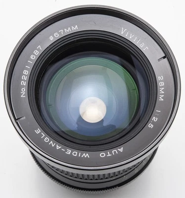 Vivitar Auto Wide Angle 28mm 1:2.5 - Pentax K - Image 1 of 4