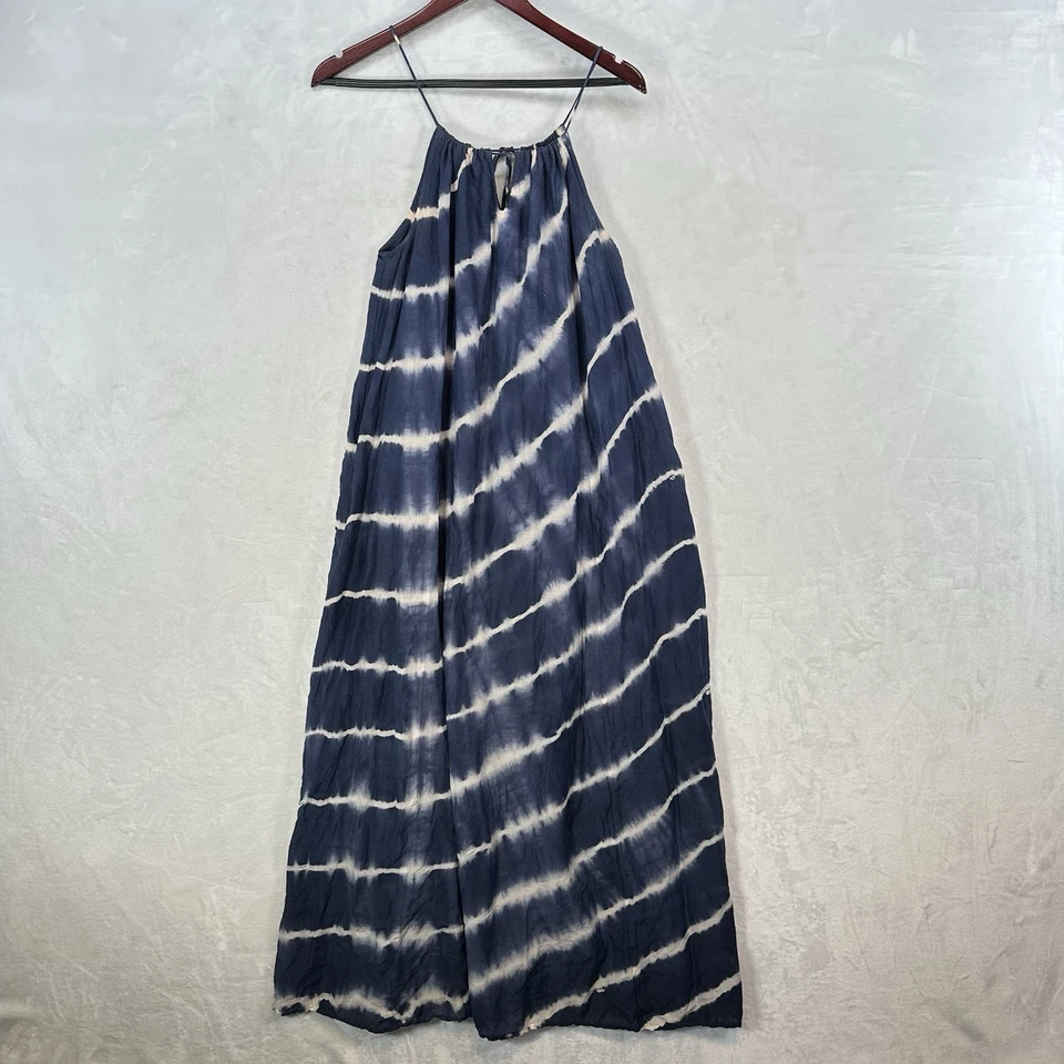 Velvet Graham & Spencer Dress Womens XSP Blue Halter Silk Blend Maxi Slip Fairy - Image 1 of 4