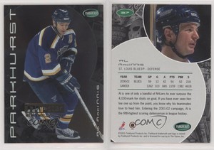 2001-02 ITG Parkhurst Gold Tri-Star New England /10 Al MacInnis #37 HOF