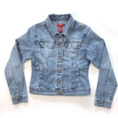 Southpole Girls Denim Trucker Stretch Jacket XL - Image 1 of 4