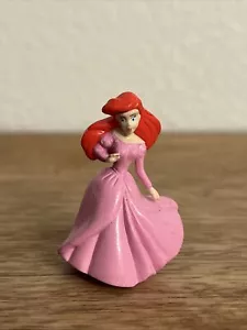 THE LITTLE MERMAID ARIEL IN PINK DRESS DISNEY 2” ACTION FIGURE TOY (PRE-OWNED - Picture 1 of 11