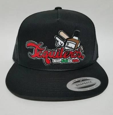 TEQUILEROS DE JALISCO  HAT BLACK  MESH TRUCKER SNAP BACK ADJUSTABLE  NEW - Image 1 of 4