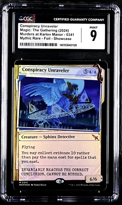 MTG Magic the Gathering Karlov Manor Foil Conspiracy Unraveler CGC 9 None Higher - Image 1 of 4