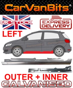 PARA VW GOLF 5 6 MK5 MK6 V VI PLUS 05-13 5D CUERPO REPARACIÓN UMBRAL PANEL EXTERIOR INTERIOR NS - Imagen 1 de 13