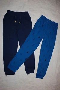 Boys Pants 2 LOT SWEATPANTS Sweats NAVY & BLUE w/ LIGHTNING BOLTS Pockets SIZE 4 - Picture 1 of 1