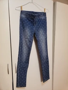 Cherokee Girls' Medium Wash Jegging Jean w/ Hearts Design 1pc Size 12 - Picture 1 of 1