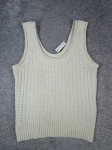Madewell Tank Top Womens Xs Beige Cotton Blend Knit New - Picture 1 of 9