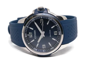 Citizen Men's Eco-Drive Weekender Watch Stainless Steel with Blue Polyurethane - Picture 1 of 9