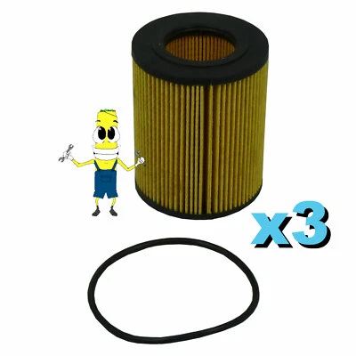 Premium Oil Filter for BMW 320i with 2.2L Engine 2001-2005 Pack of 3 - Image 1 of 4