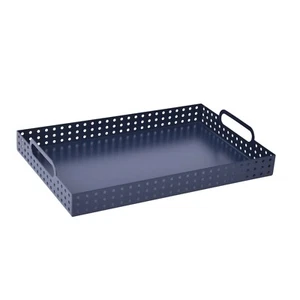 Studio 3B™ Metal Vanity Tray with Handles in Mood Indigo - Bild 1 von 2