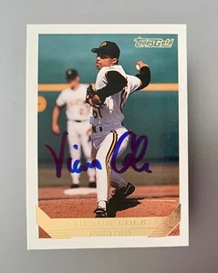 1993 Topps Victor Cole Gold #453 Autographed Card - Picture 1 of 1