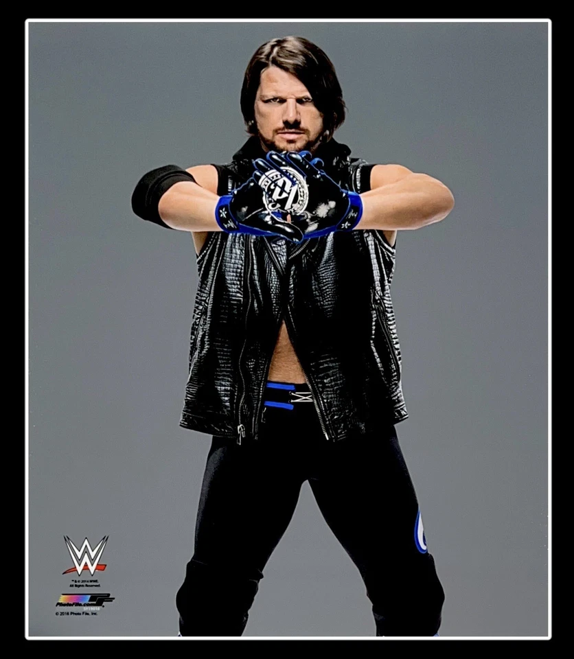 WWE AJ STYLES OFFICIAL LICENSED 8X10 WRESTLING PHOTO PHOTO FILE 12 - Imagem 1 de 1