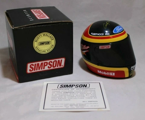 Rusty Wallace 1/4 scale helmet by Simpson Cover
