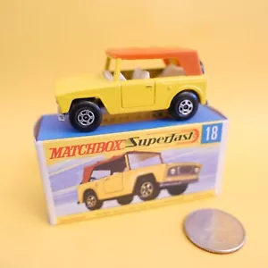 Vintage Matchbox #18 Superfast Field Car In Box. - Picture 1 of 3