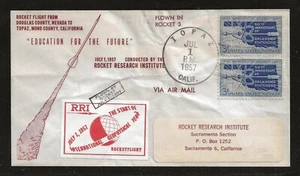 1957 US rocket mail RRI - start of IGY rocket 3 - EZ 20C3a - Picture 1 of 2