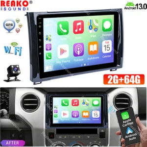 For Toyota Tundra XK50 14-17 Carplay Android 13 Car Stereo Radio GPS Navi BT+Cam - Picture 1 of 16