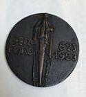 Vintage Bronze Medallion City Of Herford Germany 1923