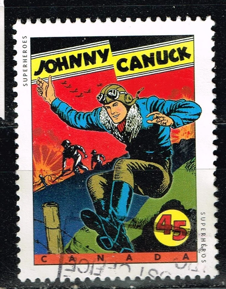 Canada Comics Johnny Canuck stamp 1999 A-4 - Image 1 of 1