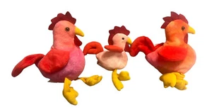Ty Beanie Babies /Lot of 3 Birds Strut - Picture 1 of 9
