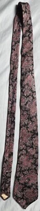 Neil Martin Men's Tie Black Paisley 100% Silk Made in USA - Picture 1 of 8