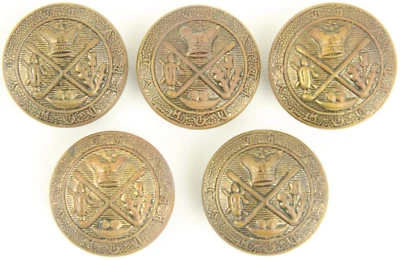 Vintage Lot Golf Kings Crest Royal Blackheath Club Blazer Coat Button .75" 19mm - Image 1 of 3