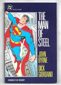 MAN OF STEEL - DC 1st Print TPB – 1987 1st Print NM John Byrne, Superman - Foto 1 di 2