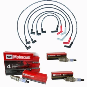 Ignition Wire Set + MOTORCRAFT SP413 Spark Plugs For Ford Ranger V6 - Picture 1 of 4