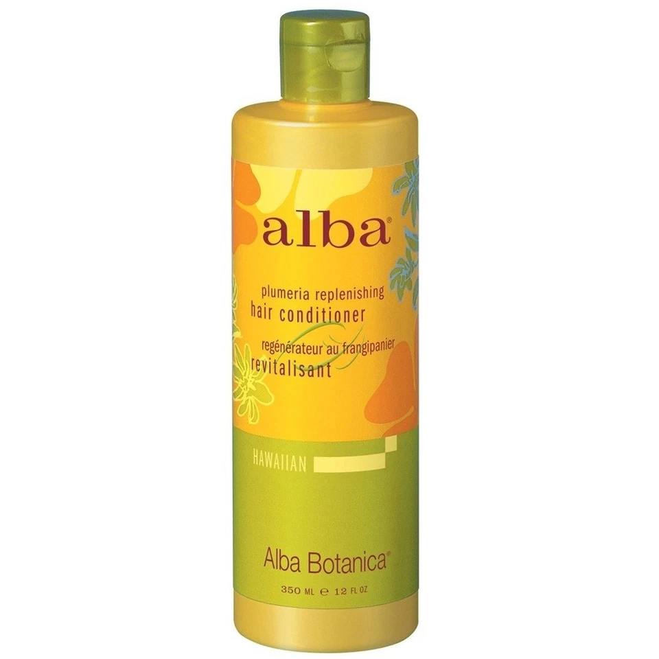Plumeria Replenishing Hair Conditioner Alba Botanica 12 Oz