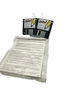 DOS Software Micrografx Windows Draw LE Disks 1 & 2 Vintage Art Software - Picture 1 of 1