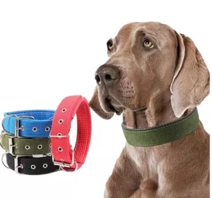 Collare tattico per cani resistente nylon fibbia metallo medio grande regolabile - Foto 1 di 10
