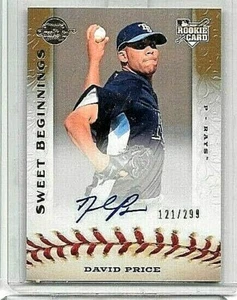 AUTÓGRAFO DAVID PRICE 2009 SWEET SPOT SWEET BEGININGS CERTIFICADO #/299 NOVATO - Imagen 1 de 1