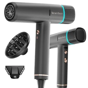 Secador de pelo 150000 RPM trenzas tacto 200 millones secadores de pelo iónicos negativos pr... - Imagen 1 de 8