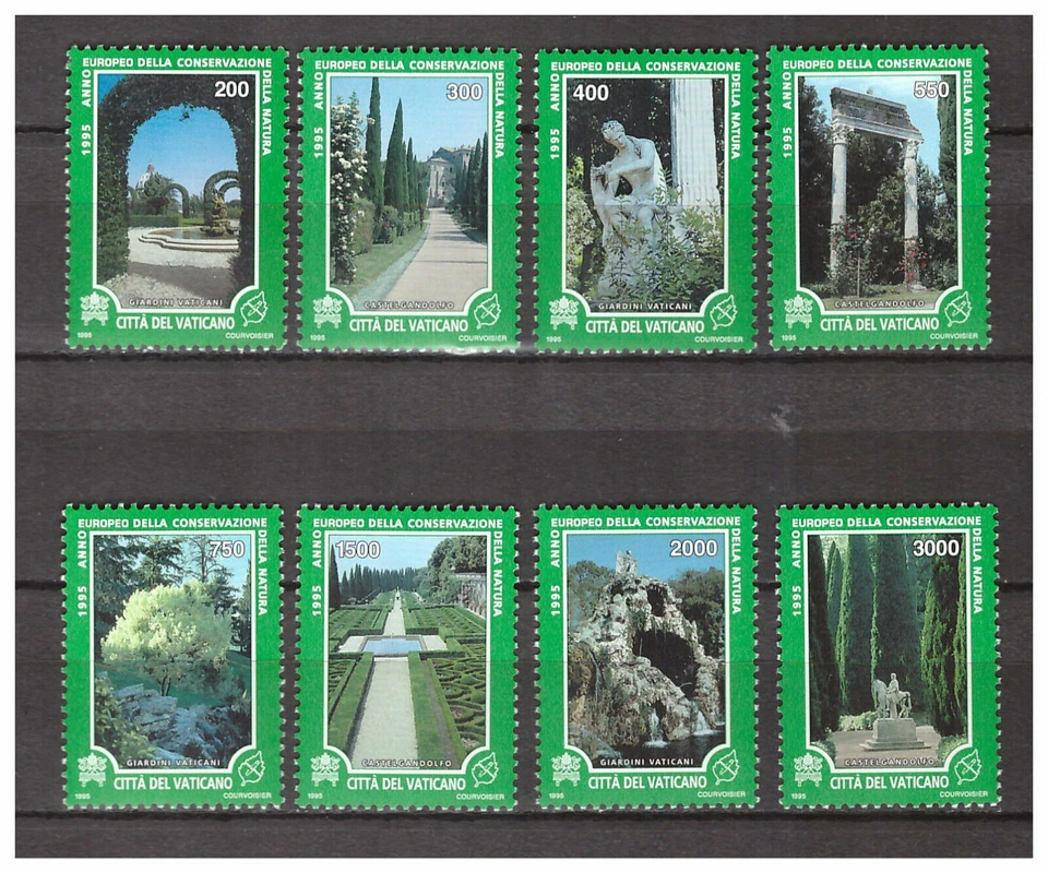 S10017) Vaticano MNH 1995, Naturaleza Europea, Jardines 8v Foto 1 de 1