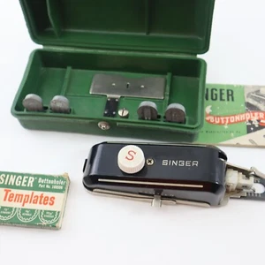 Bottoniera Singer vintage 160506 attacco con custodia 8 modelli - Foto 1 di 10