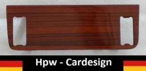Schalterblende  für Mercedes W123 C123 ZEBRANO WOOD HOLZ 2 LÖCHER  NEU - Picture 1 of 2