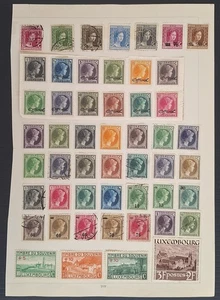 RARE 1914- Luxembourg lot of postage & Official stamps Mint & Used - Picture 1 of 5