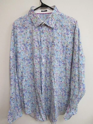 Bugatchi Uomo Classic Fit Multicolor Floral Print Long Sleeve Shirt 2XL - Image 1 of 4