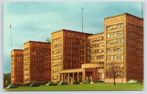 IG Farben Gebäude, Nazi & Eisenhower, Frankfurt Deutschland 2. Weltkrieg Postkarte - Bild 1 von 2